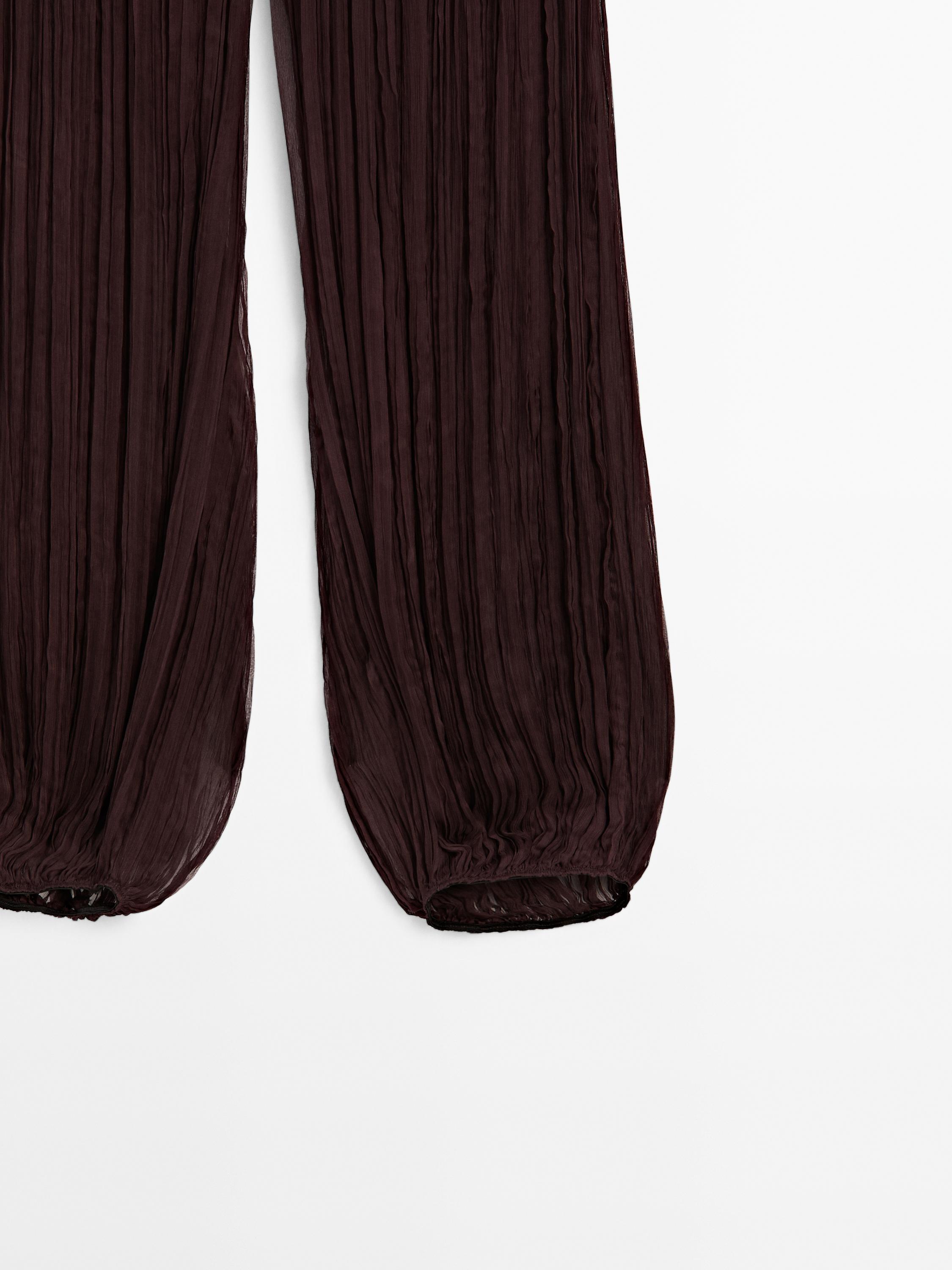 Flowing pleated sarouel trousers - STUDIO